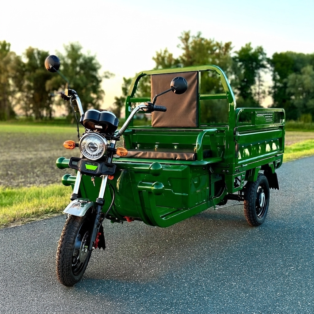 Elektrická tříkolka Leramotors tuk tuk cargo G1 1000W 60V - zelená